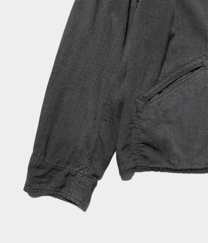 A.PRESSE 2025 Style2 "Vintage Black Chambray Sports Jacket"