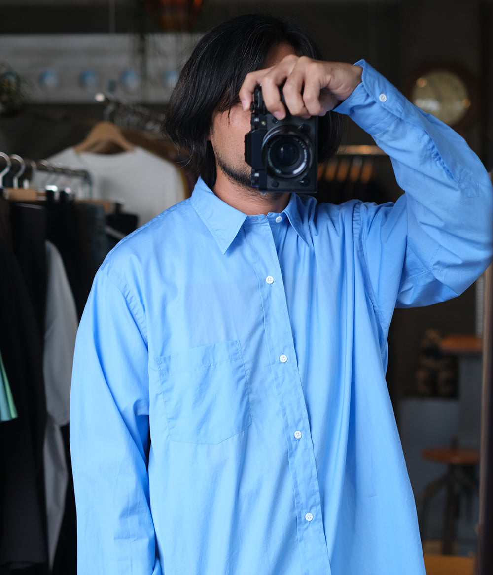 定価38500円　HERILL 25AW BROADCLOTH SHIRT HERILL 25AW 