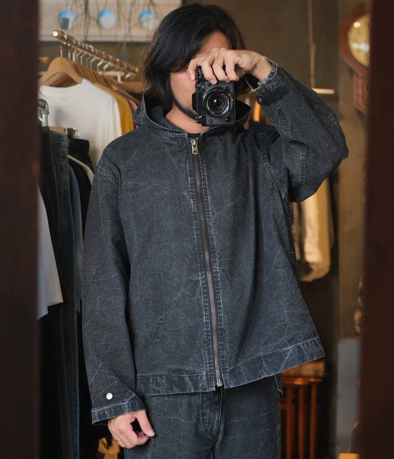A.PRESSE 2025 Style2 "Vintage US Navy Zip Hoodie"