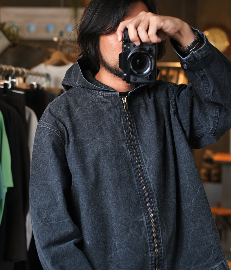 A.PRESSE 2025 Style2 "Vintage US Navy Zip Hoodie"
