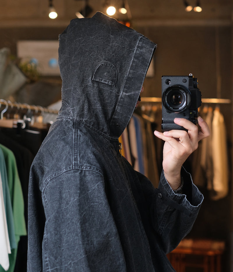 A.PRESSE 2025 Style2 "Vintage US Navy Zip Hoodie"