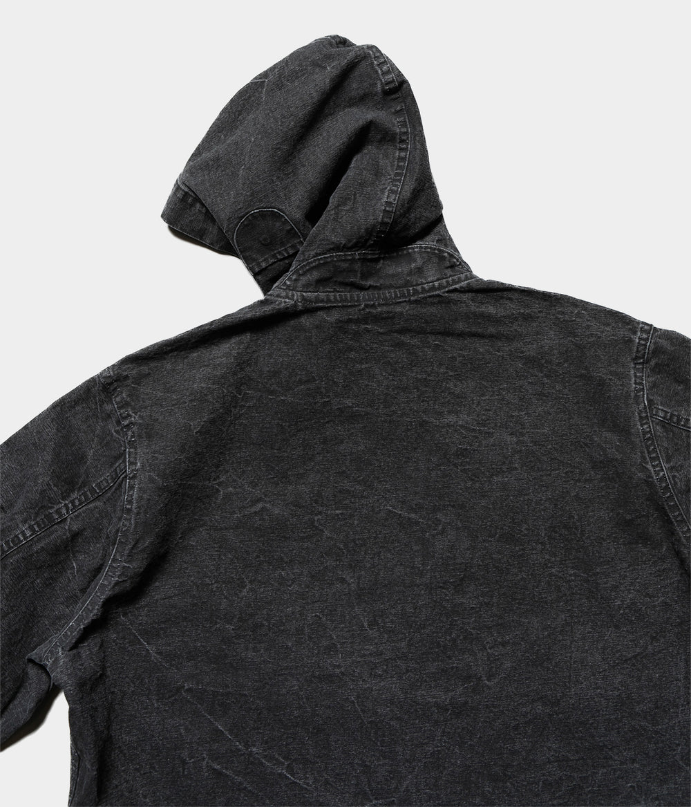トップス a.presse harf zip sweat hoodie black 2 A.PRESSE 