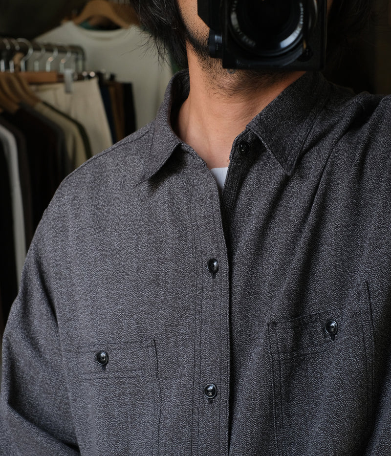 HERILL "Blackchambray Workshirt"