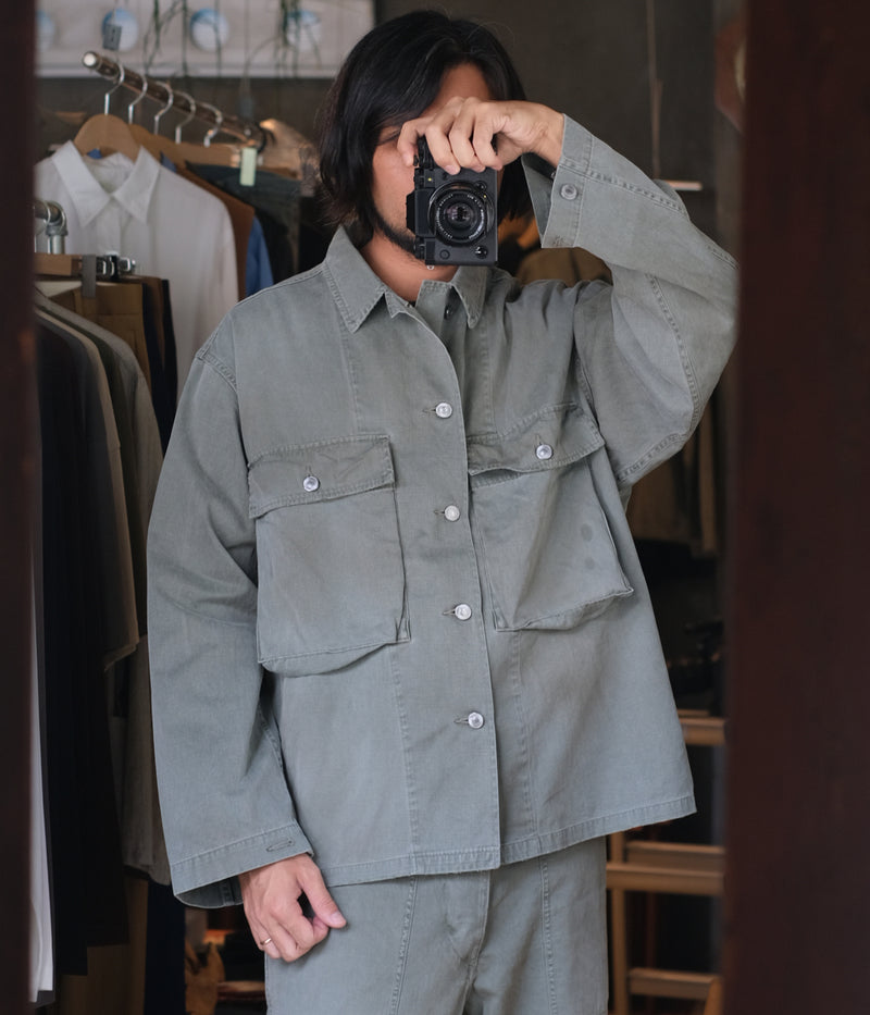 A.PRESSE 2025 Style2 "Vintage WW2 US Army Utility Jacket"