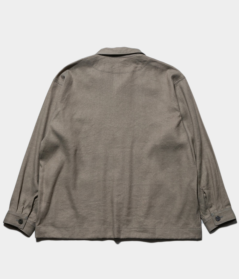 MITTAN "JK-79" Twill Silk Linen Shirt Jacket