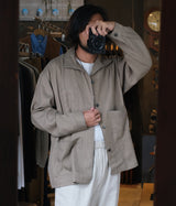 MITTAN "JK-79" Twill Silk Linen Shirt Jacket
