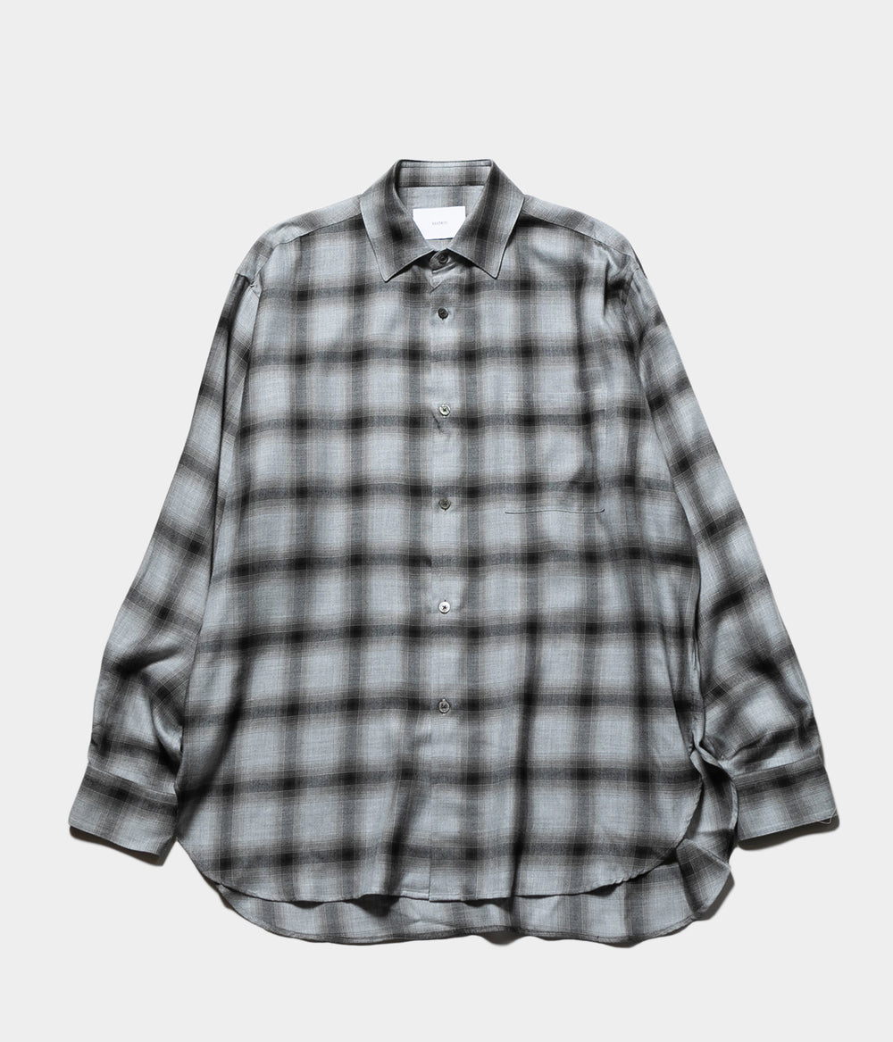 トップス ssstein 25AW RAYON / LYOCELL CHECK SHIRT SSSTEIN 25AW 