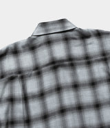 SSSTEIN 25AW "RAYON/LYOCELL CHECK OVERSIZED DOWN PAT SHIRT"