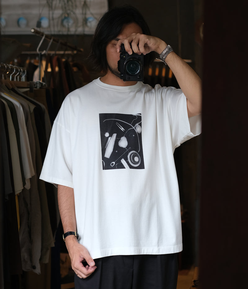 YOKE 25AW "PHOTOGRAM PRINTED T-SHIRT"