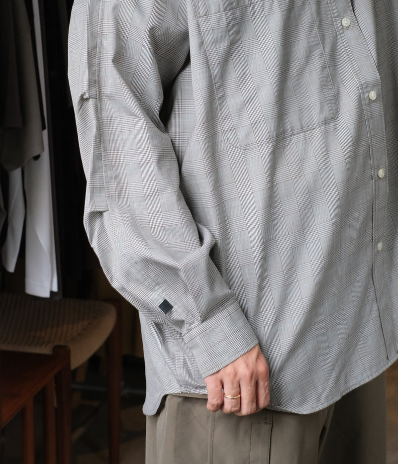 DAIWA PIER39 "TECH REGULAR COLLAR SHIRT L/S GLEN CHECK"