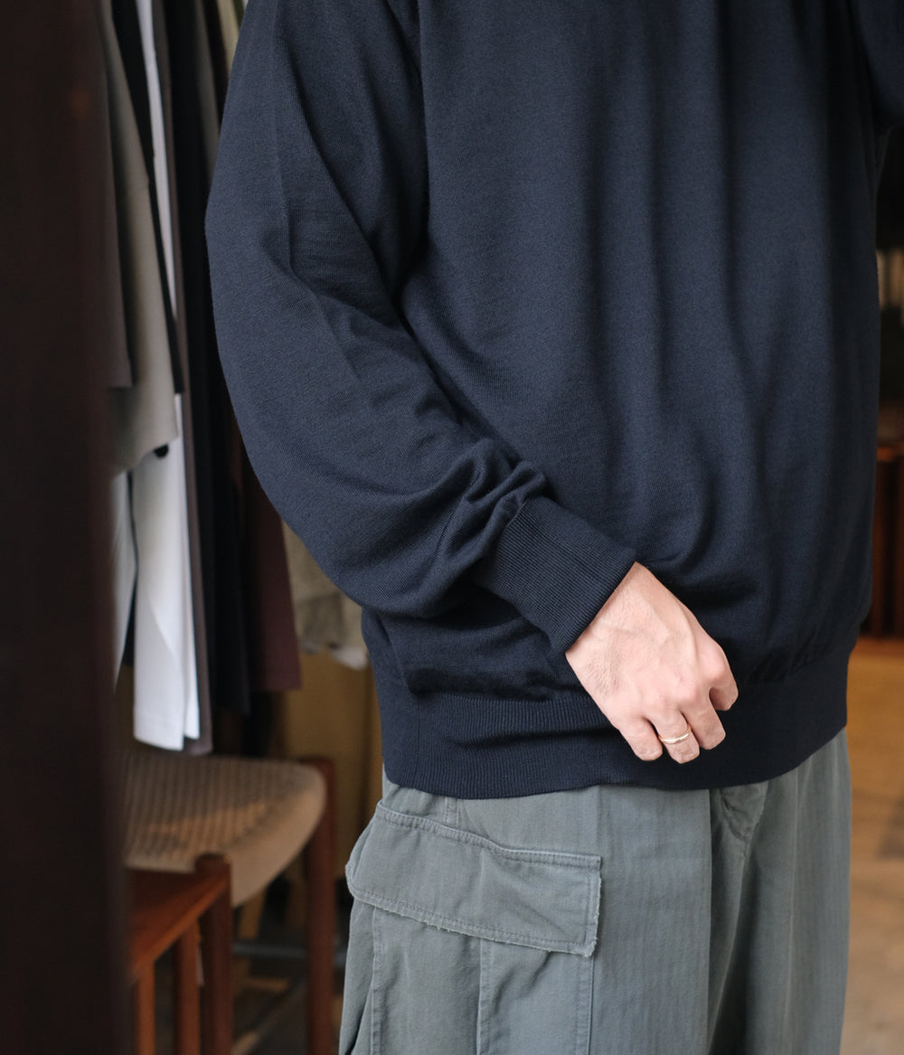 トップス everyone A.PRESSE Wool Knit CrewNeck WOOL KNIT CREW NECK SWEATER - 香川県高松市のセレクトショップ