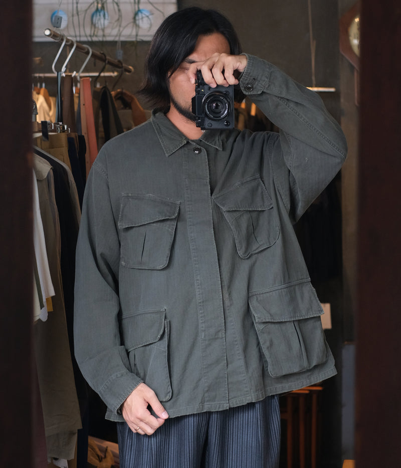 A.PRESSE 2025 Style2 "Vintage US Army Jungle Fatigue Jacket"