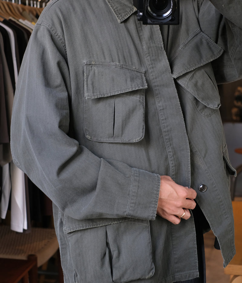 A.PRESSE 2025 Style2 "Vintage US Army Jungle Fatigue Jacket"