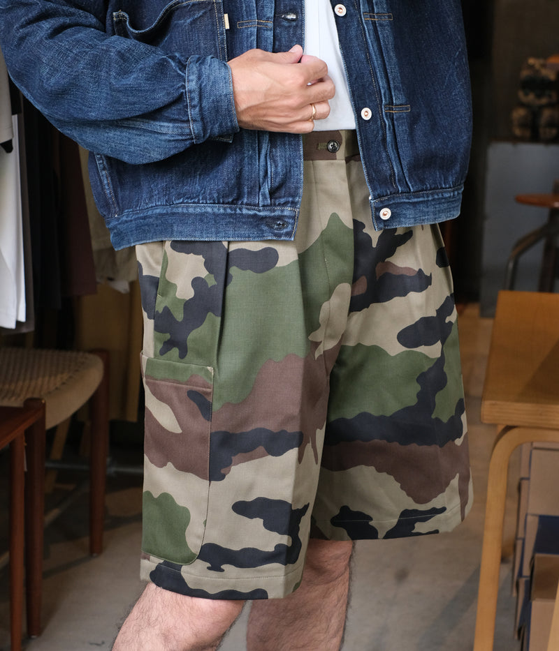 NEAT "90's French F-2 CAMO Cargo Shorts / CAMO"