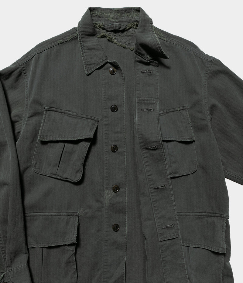 A.PRESSE 2025 Style2 "Vintage US Army Jungle Fatigue Jacket"