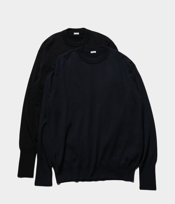 A.PRESSE 2025 Style2 "Wool Knit Crew Neck Sweater"