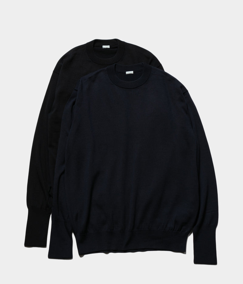A.PRESSE 2025 Style2 "Wool Knit Crew Neck Sweater"