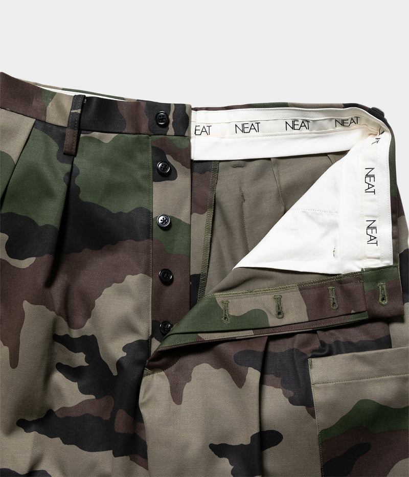 NEAT "90's French F-2 CAMO Cargo Shorts / CAMO"