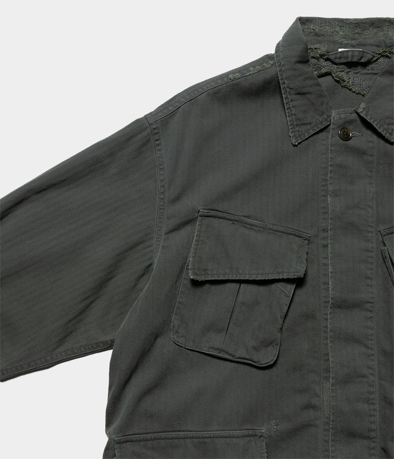A.PRESSE 2025 Style2 "Vintage US Army Jungle Fatigue Jacket"