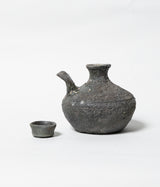 古村其飯 "窯変カラカラとちぶぐゎー 箱付" (沖縄・荒焼)