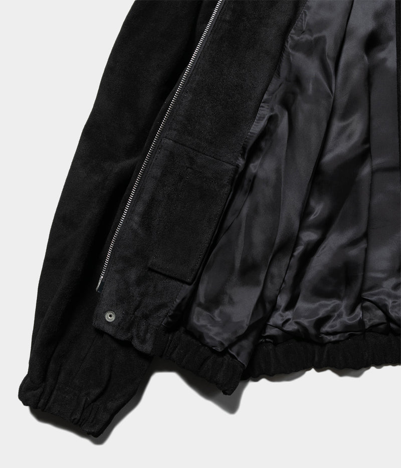 SSSTEIN 25AW "COW SUEDE ZIP SHORT JACKET"