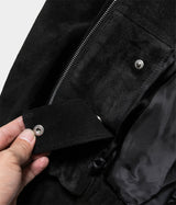 SSSTEIN 25AW "COW SUEDE ZIP SHORT JACKET"