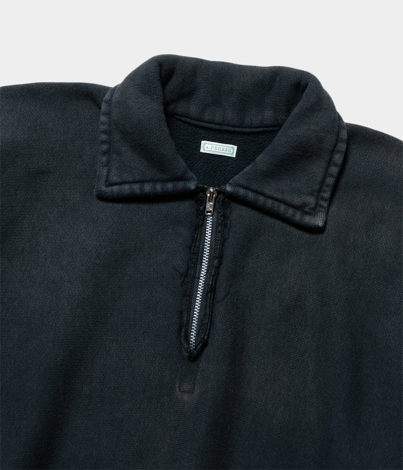 A.PRESSE 2025 Style2 "Vintage Half Zip Sweat Shirt"