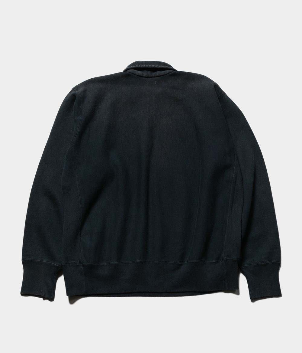 トップス A.PRESSE 23SS Vintage Half Zip Sweat 2 A.PRESSE Vintage Half Zip Sweat Shirt [BLACK] - Fresh