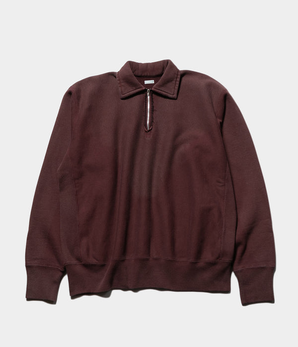 A.PRESSE 25AW "Vintage Half Zip Sweat Shirt"
