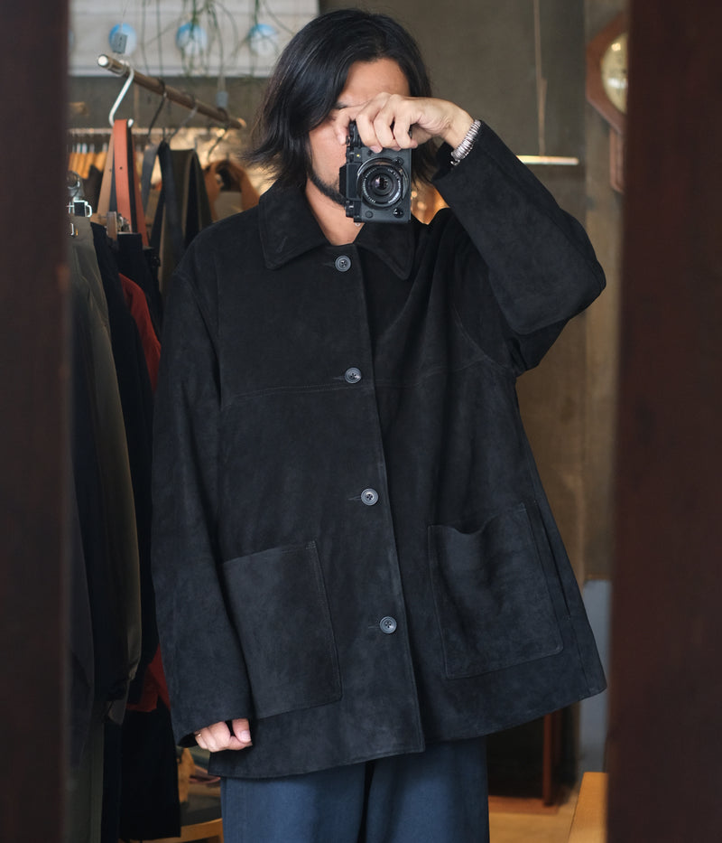 SSSTEIN 25AW "COW SUEDE CAR JACKET"