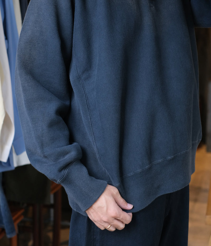 A.PRESSE 2025 Style2 "Vintage Half Zip Sweat Shirt"
