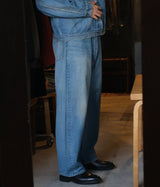 A.PRESSE 2025 Style2 "No.22 Washed Wide Denim Pants"