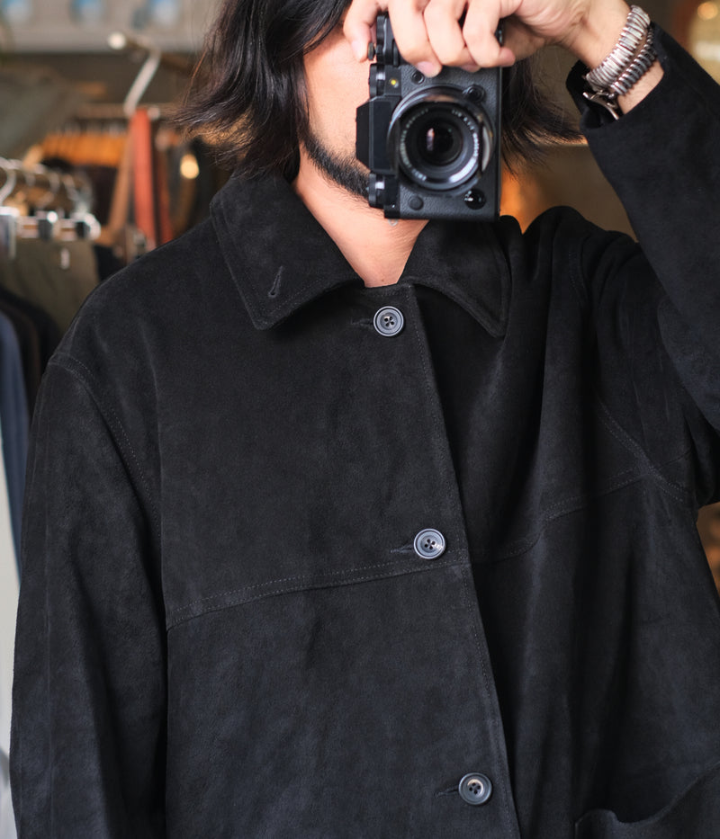 SSSTEIN 25AW "COW SUEDE CAR JACKET"