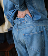 A.PRESSE 2025 Style2 "No.22 Washed Wide Denim Pants"