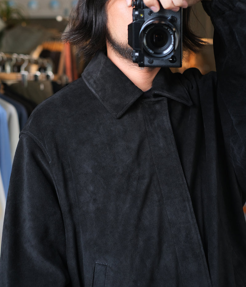 SSSTEIN 25AW "COW SUEDE ZIP SHORT JACKET"