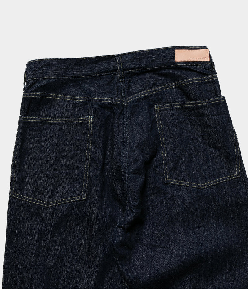 STILL BY HAND "DN0193" 5pocket denim pants