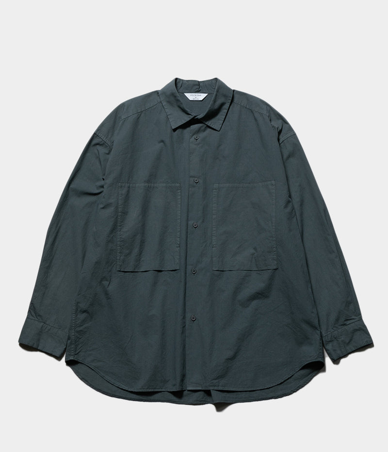 STILL BY HAND "SH01253"Garment-dye over shirt