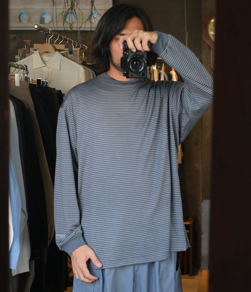 PRODUCT TWELVE 25AW "Super 140’s Melino Wool Long Sleeve T-shirt"