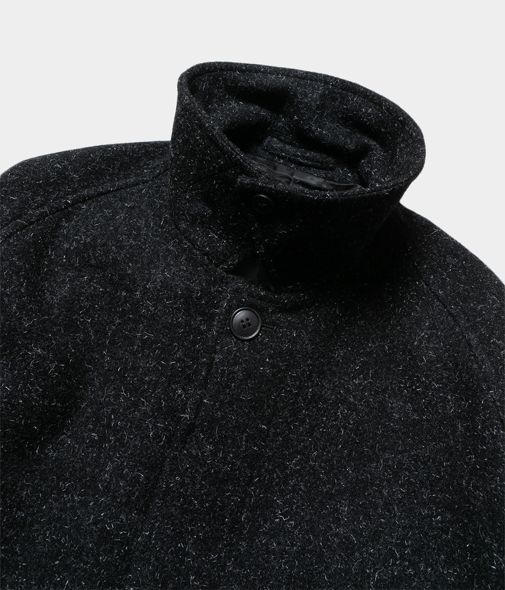 SOFT WOOL BAL COLLAR COAT ブラック Sサイズ YOKO SAKAMOTO 