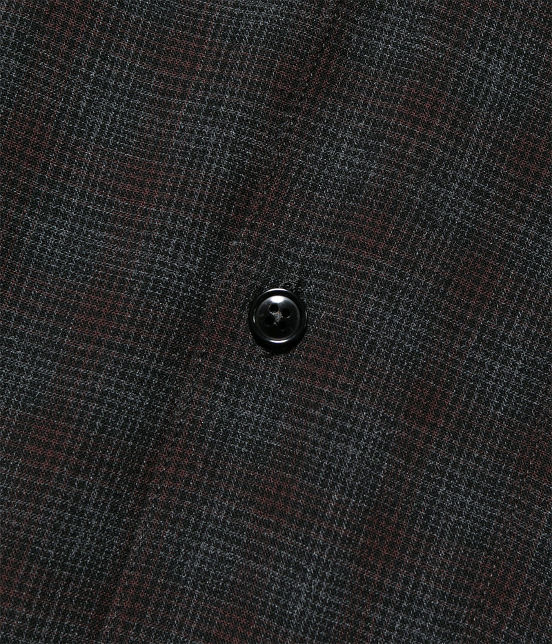 MAATEE＆SONS "OP COLLLAR SHIRTS RAYON強撚 BRCHECK"