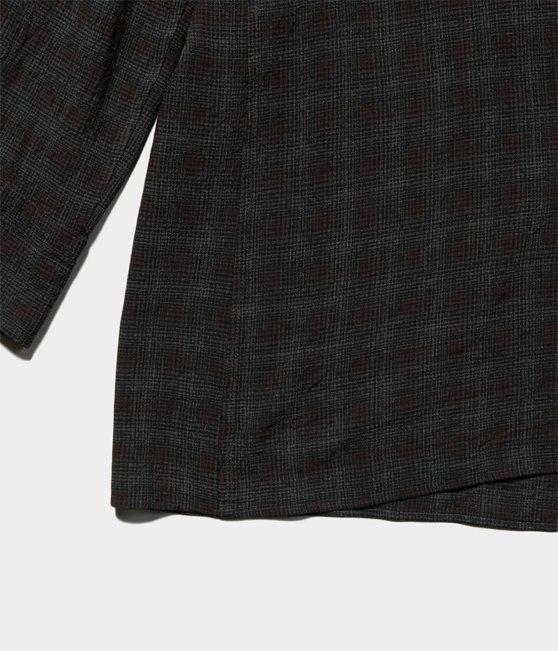MAATEE＆SONS "OP COLLLAR SHIRTS RAYON強撚 BRCHECK"