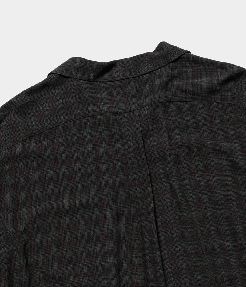 MAATEE＆SONS "OP COLLLAR SHIRTS RAYON強撚 BRCHECK"
