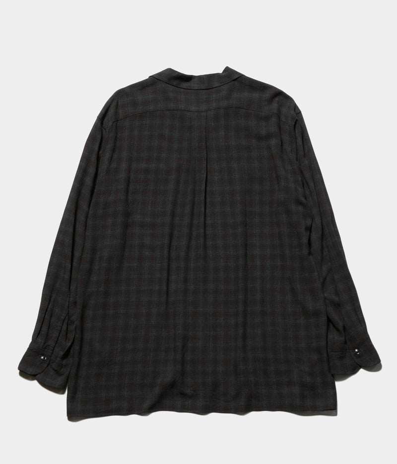 MAATEE＆SONS "OP COLLLAR SHIRTS RAYON強撚 BRCHECK"