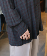 MAATEE＆SONS "OP COLLLAR SHIRTS RAYON強撚 BRCHECK"