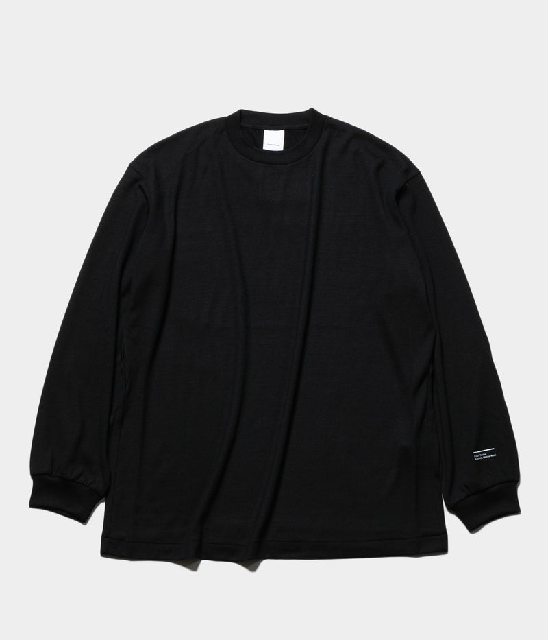 PRODUCT TWELVE 25AW "Super 140’s Melino Wool Long Sleeve T-shirt"