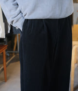 A.PRESSE 2025 Style2 "Wool Corduroy Wide Tapered Trousers"