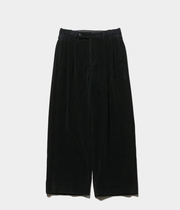 A.PRESSE 2025 Style2 "Wool Corduroy Wide Tapered Trousers"