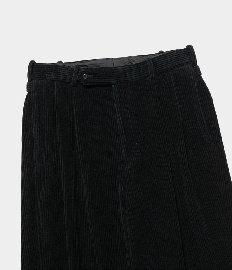 A.PRESSE 2025 Style2 "Wool Corduroy Wide Tapered Trousers"