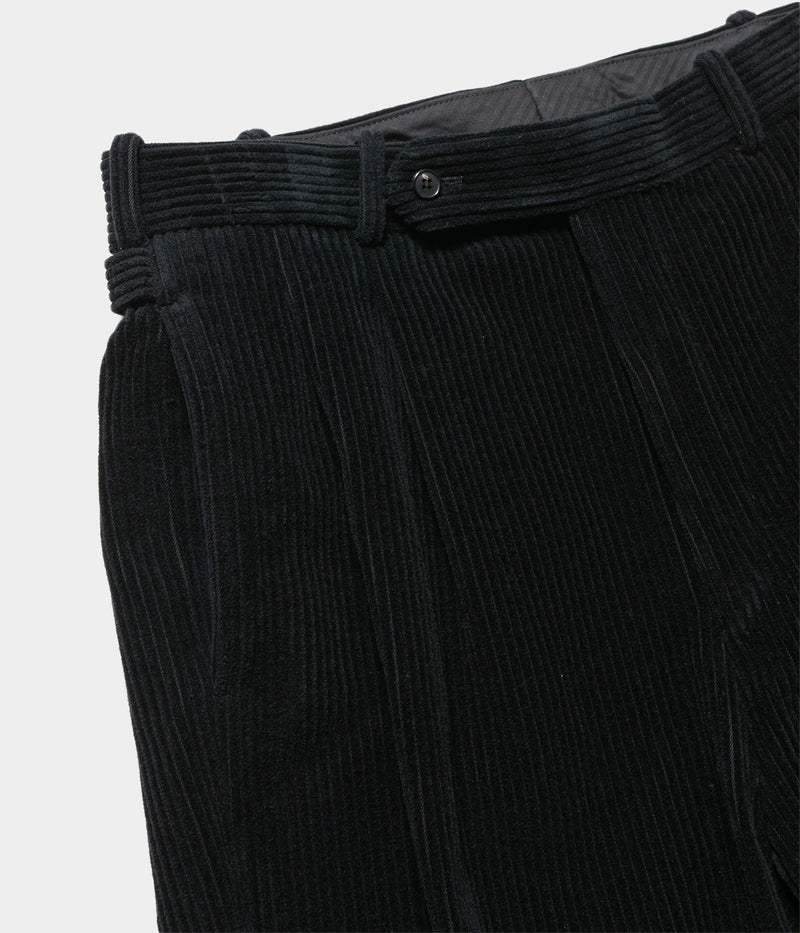 A.PRESSE 2025 Style2 "Wool Corduroy Wide Tapered Trousers"