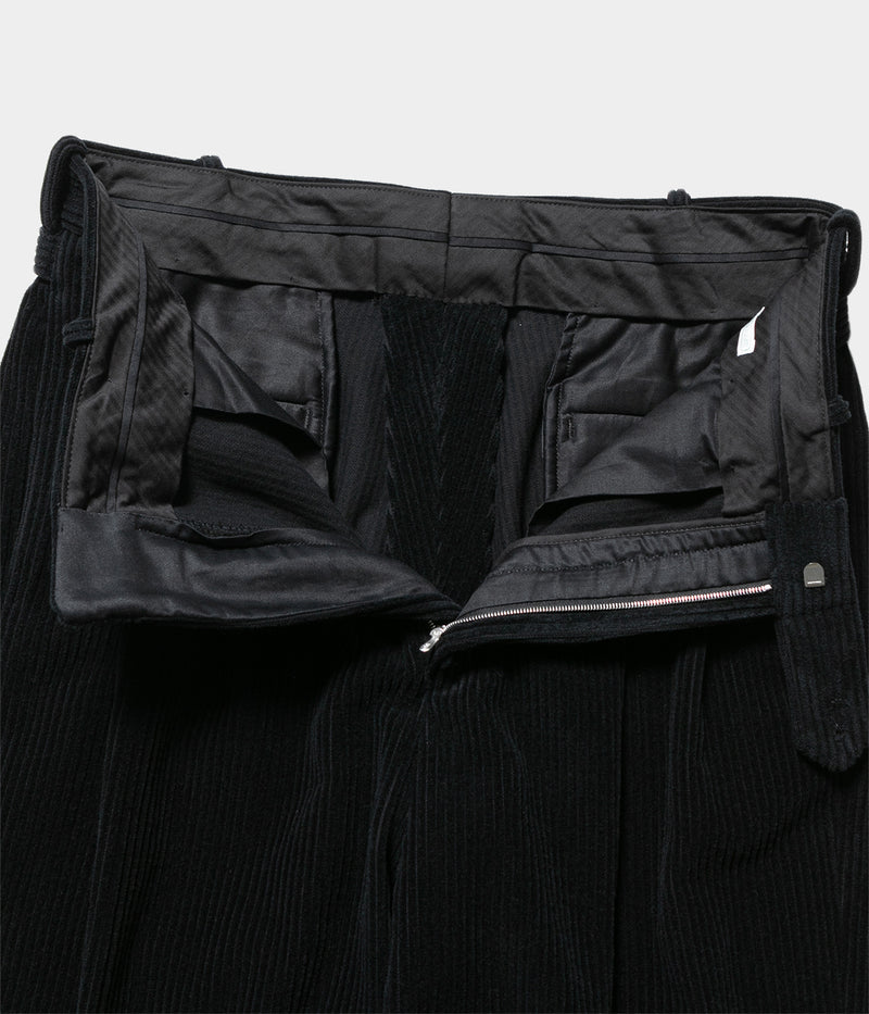 A.PRESSE 2025 Style2 "Wool Corduroy Wide Tapered Trousers"